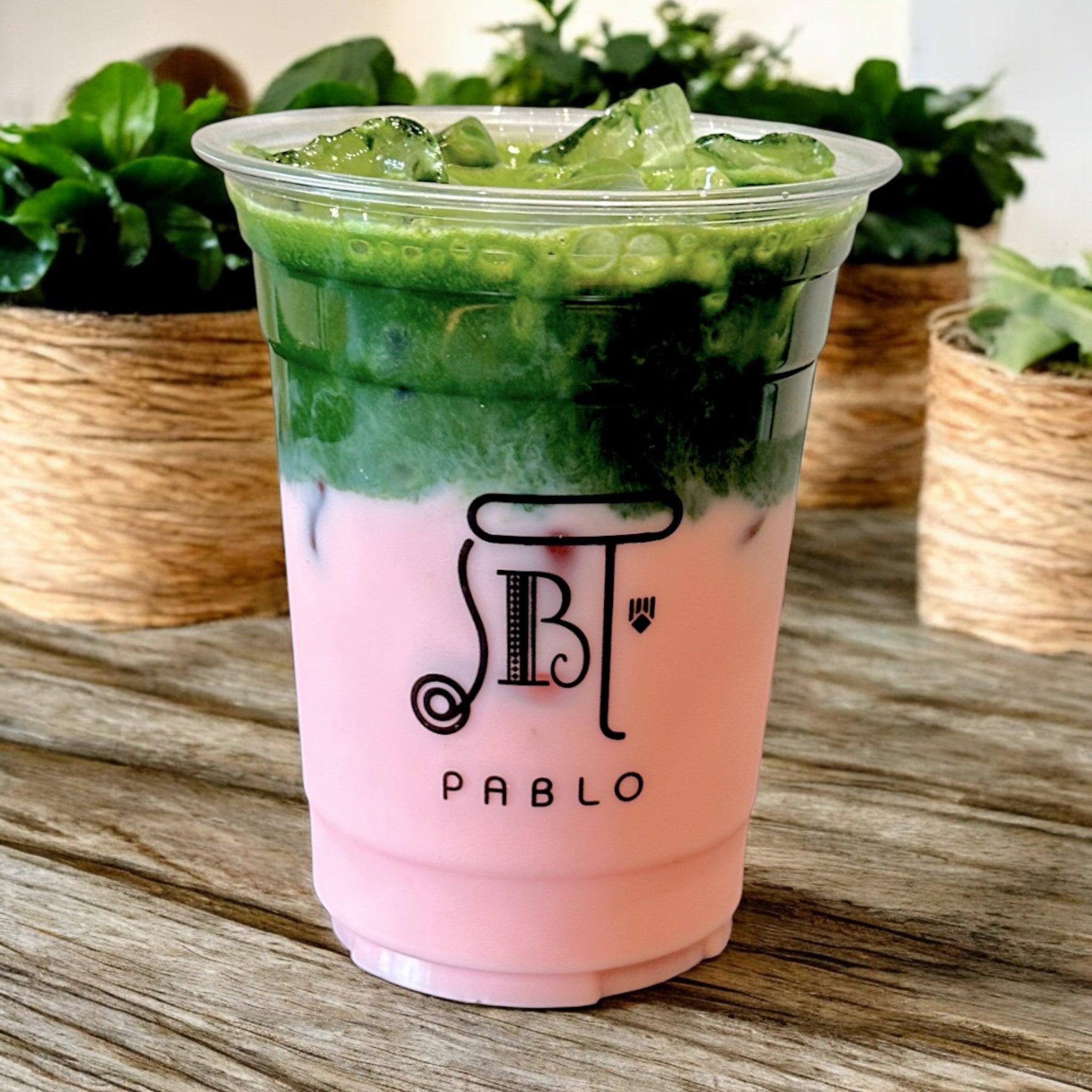 Matcha Rose Latte